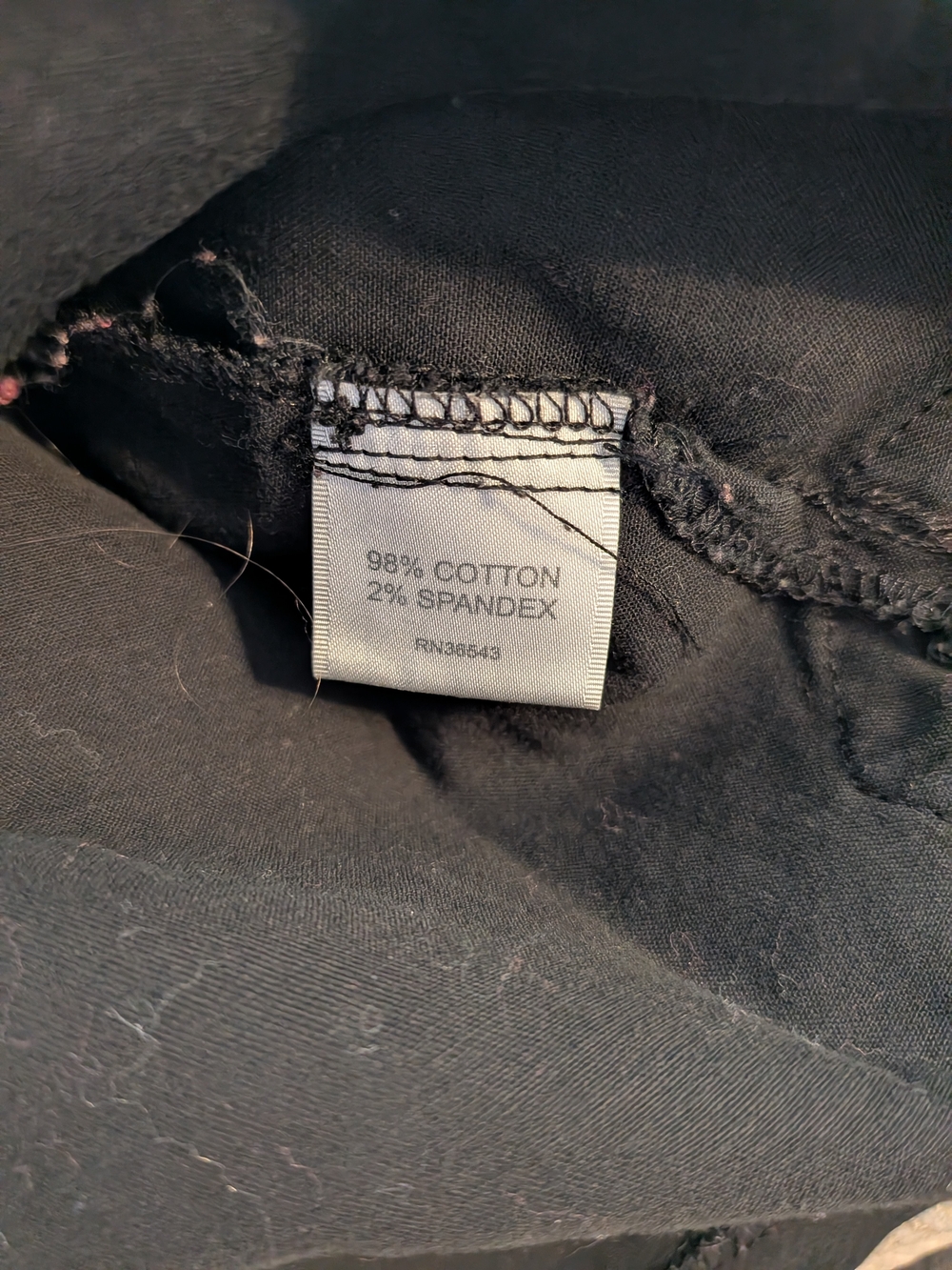 Van Heusen Sleeveless Button-Down Shirt in Black - Picture 6 of 7
